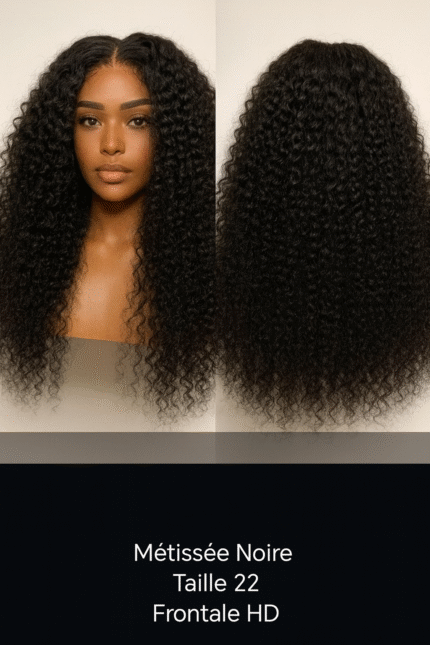 Métissée Noire Taille 22 Frontale Hd 1