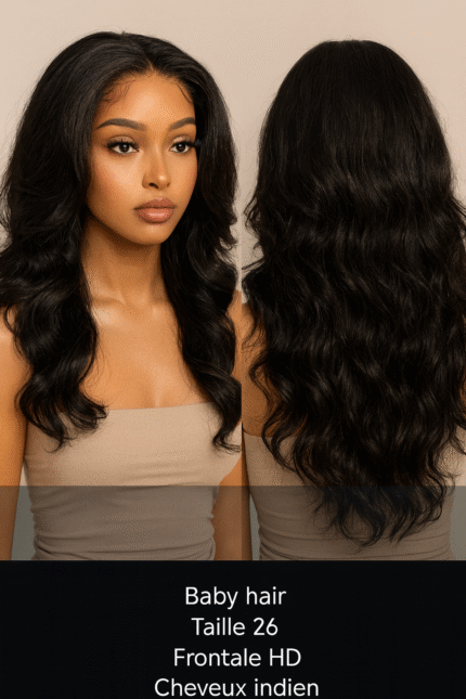 Baby Hair Taille 26 Frontale Hd Cheveux Indien